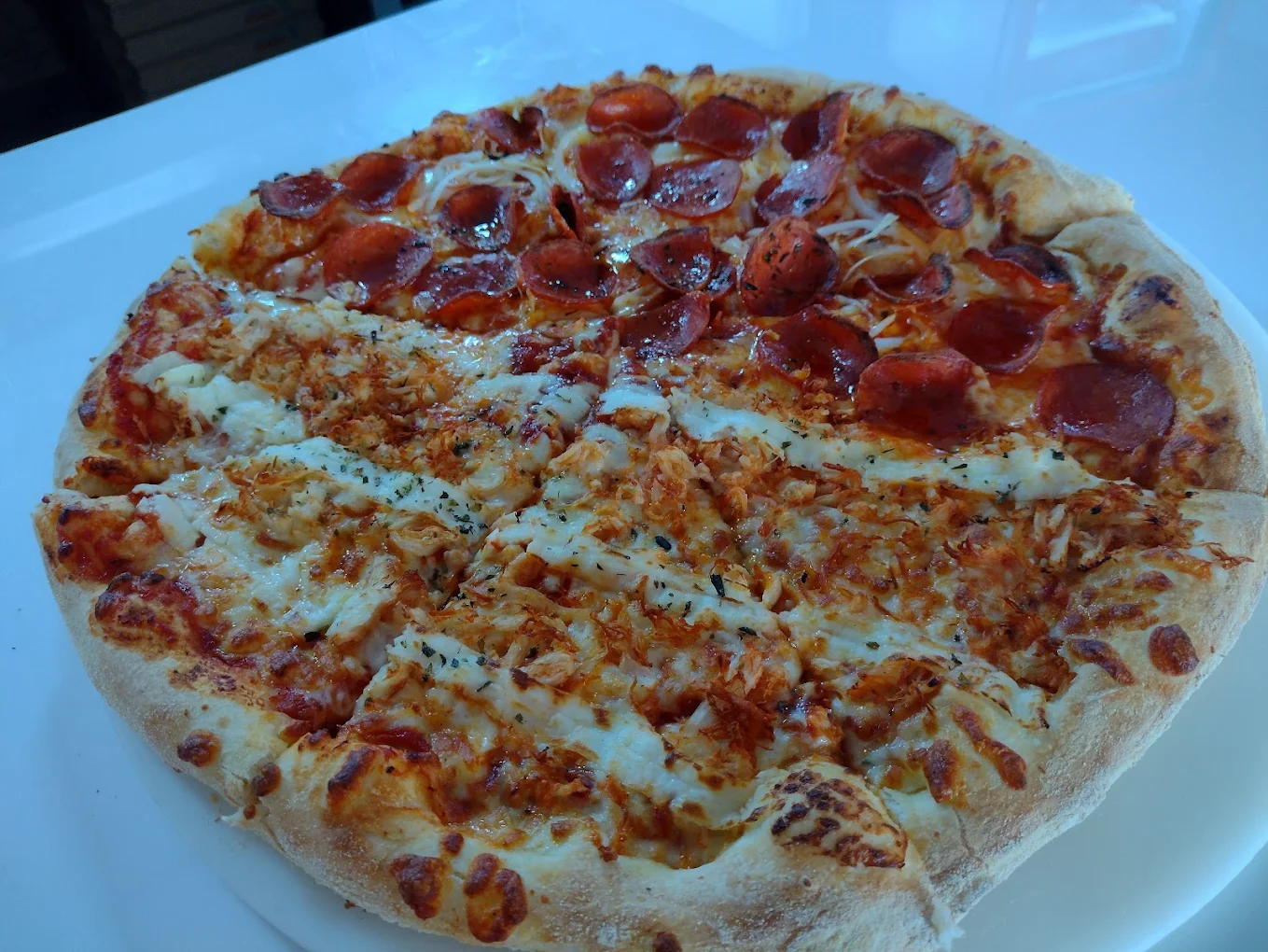 Foto de pizza avaliada por cliente